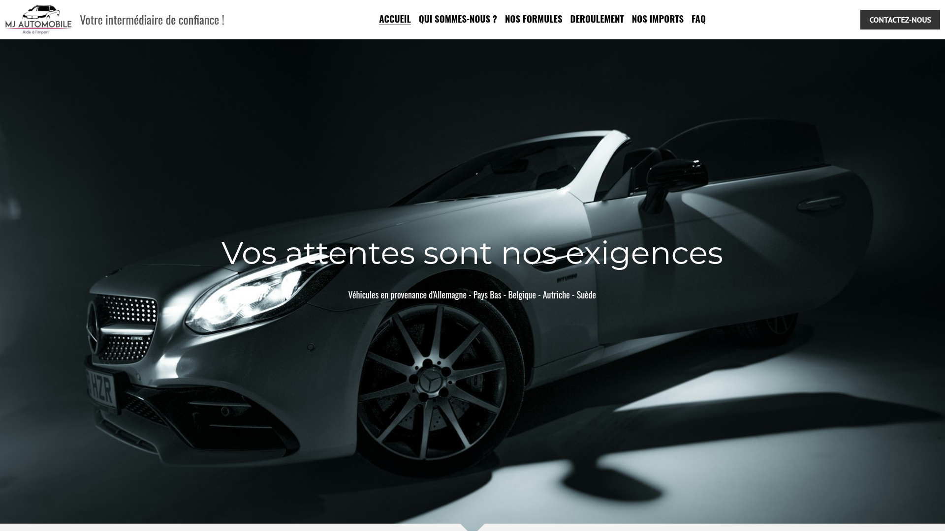 Website design for MJ Automobile, garage in Tarentaise